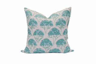'Zinnia Arc, Emerald' Pillow