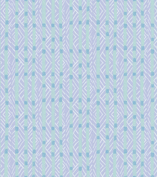 'Bow Tie Stripe, Dusty Blue' Fabric