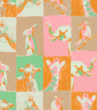 'Animal Profile, Warm Summer' Wallpaper