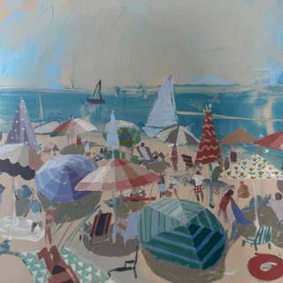 "Holiday Beach I", 10"x10"