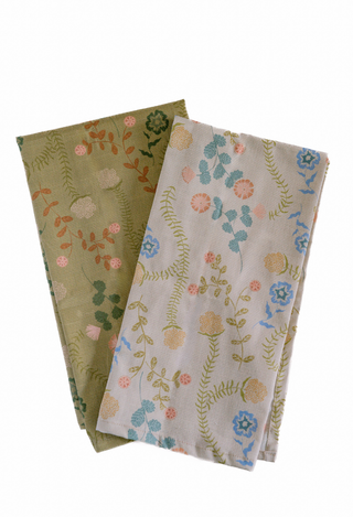 Tea Towel Set, "Floating Vine"