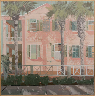 Pale Pink Palms, 36"x36"