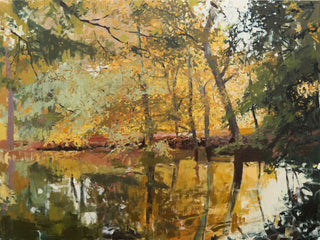 Houston Levee Lake, 48"x36"