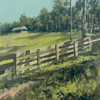 "Fincher Farm", 8"x8"