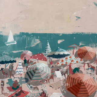 "Holiday Beach VI", 8"x8"