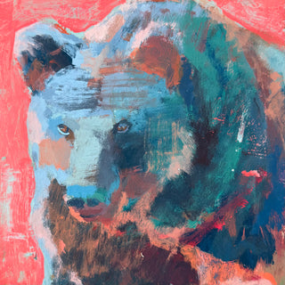 "Rainbow Roar", 8"x8"