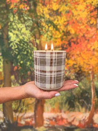 "Autumn Plaid" Candle
