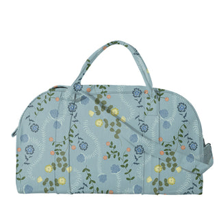 Duffel Bag," Floating Vine, Dusk Blue"