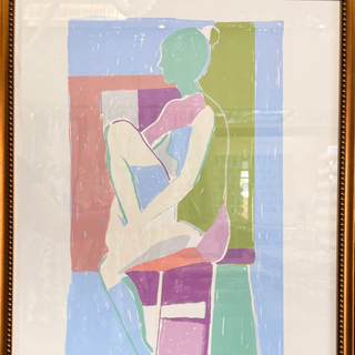 "Magenta Muse" Framed Print, 19.3"x 25.3"