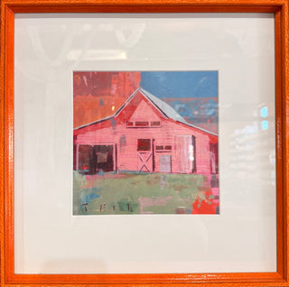 "Sunset Shack" Framed Print, 15" x 15"