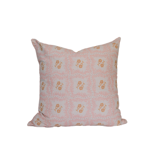 *New* 'Lattice Square, Dusty Rose' Pillow