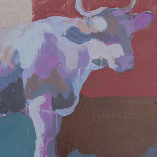 Lavender Livestock I, 4"x6"