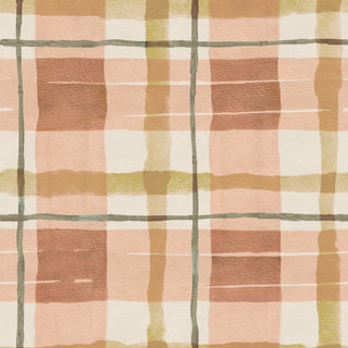 *New* 'Painterly Plaid, Apricot' Fabric