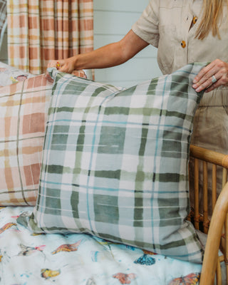 *New* 'Painterly Plaid, Meadow Green' Fabric