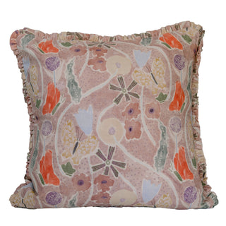 *New* 'Garden Party, Caramel' Ruffle Pillow