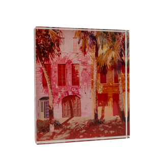 *New* "Rose Lens Palms" Acrylic Block