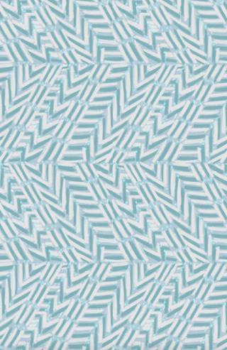 'V Dot, Ocean' Grasscloth Wallpaper