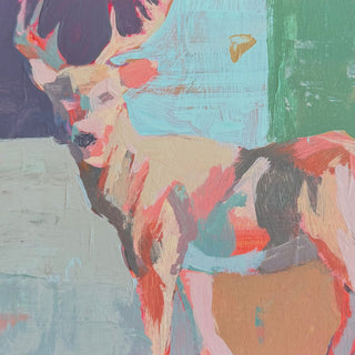 Sunset Buck, 4"x6"
