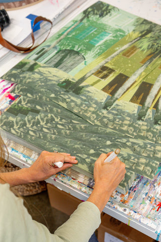 *NEW* Lime and Lemon Shadows Print, 18"x 24"