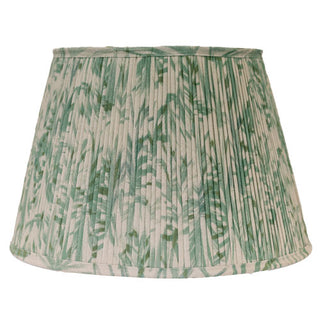 "Floral Palms, Green" Pleated Lampshade