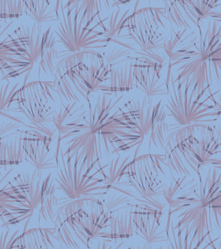 'Floral Palms, Indigo' Grasscloth Wallpaper