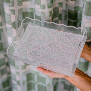 *NEW* Scalloped Acrylic Tray, Small