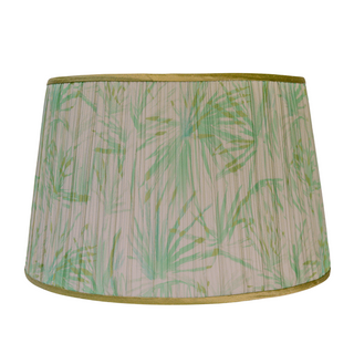 *NEW* "Floral Palms, Green" Pleated Lampshade