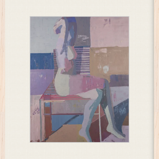 Framed Print, "Violet Stretch", 17.8" x 20.8", Limited Edition