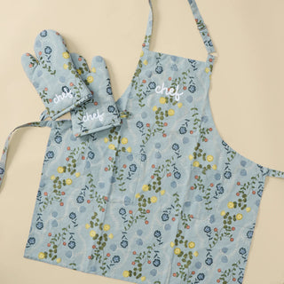 Teil x Weezie Women's Apron and Oven Mitt Set