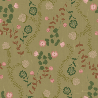 *New* 'Floating Vine, Mossy Green' Fabric