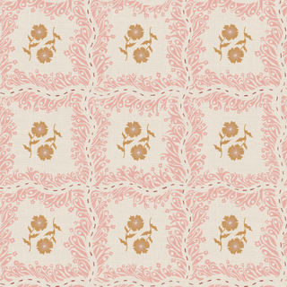 *New* 'Lattice Square, Dusty Rose' Fabric