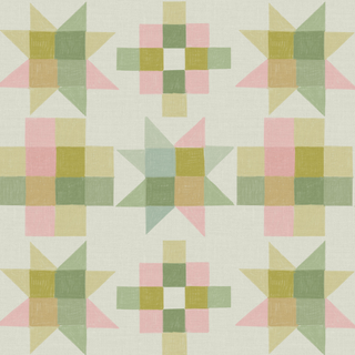 *New* 'Star Patch, Sweet Tart Green' Fabric