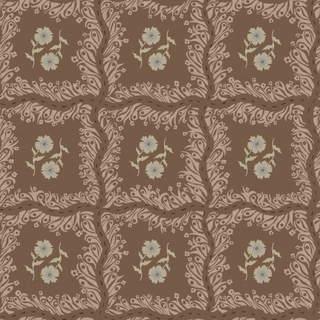 *New* 'Lattice Square, Almond' Fabric