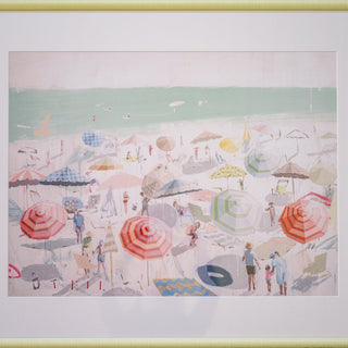 "White Sand Play Print" Framed Print, 31" x 25"