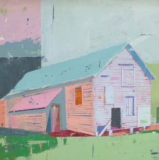 Barn Study IX, 16"x16"