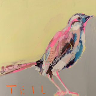 Blush Feathers, 12x12