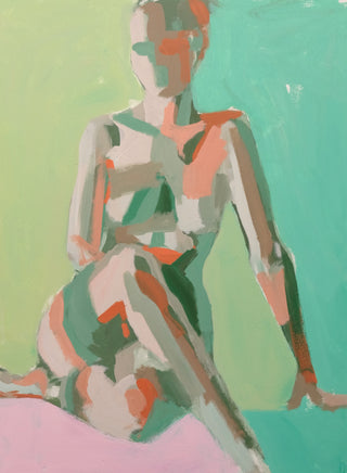 Emerald Criss Cross, 18x24