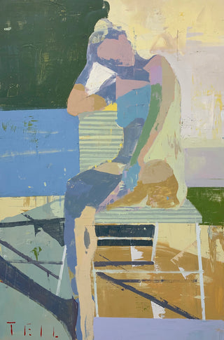 Winter Figure XI, 20"x30" framed