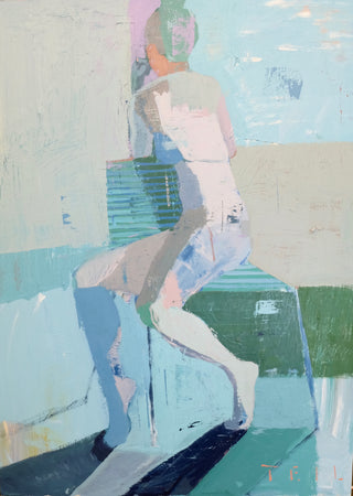 Blue Twist, 30"x40"