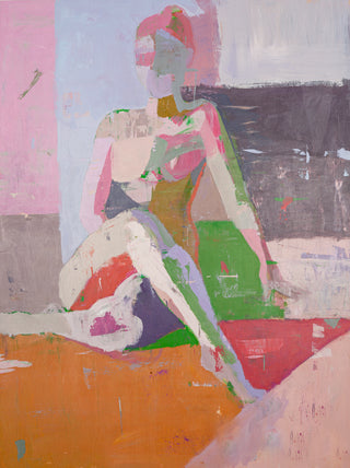 Criss Cross in Rose, 30"x40"