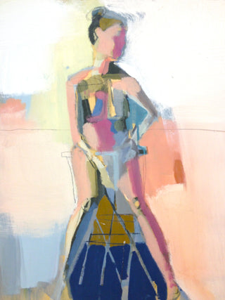 Figure in Mauve and Peach 18x24
